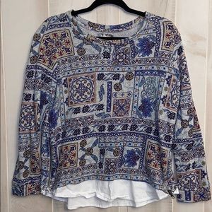 Ruff Hewn women’s sweatshirt with faux blouse